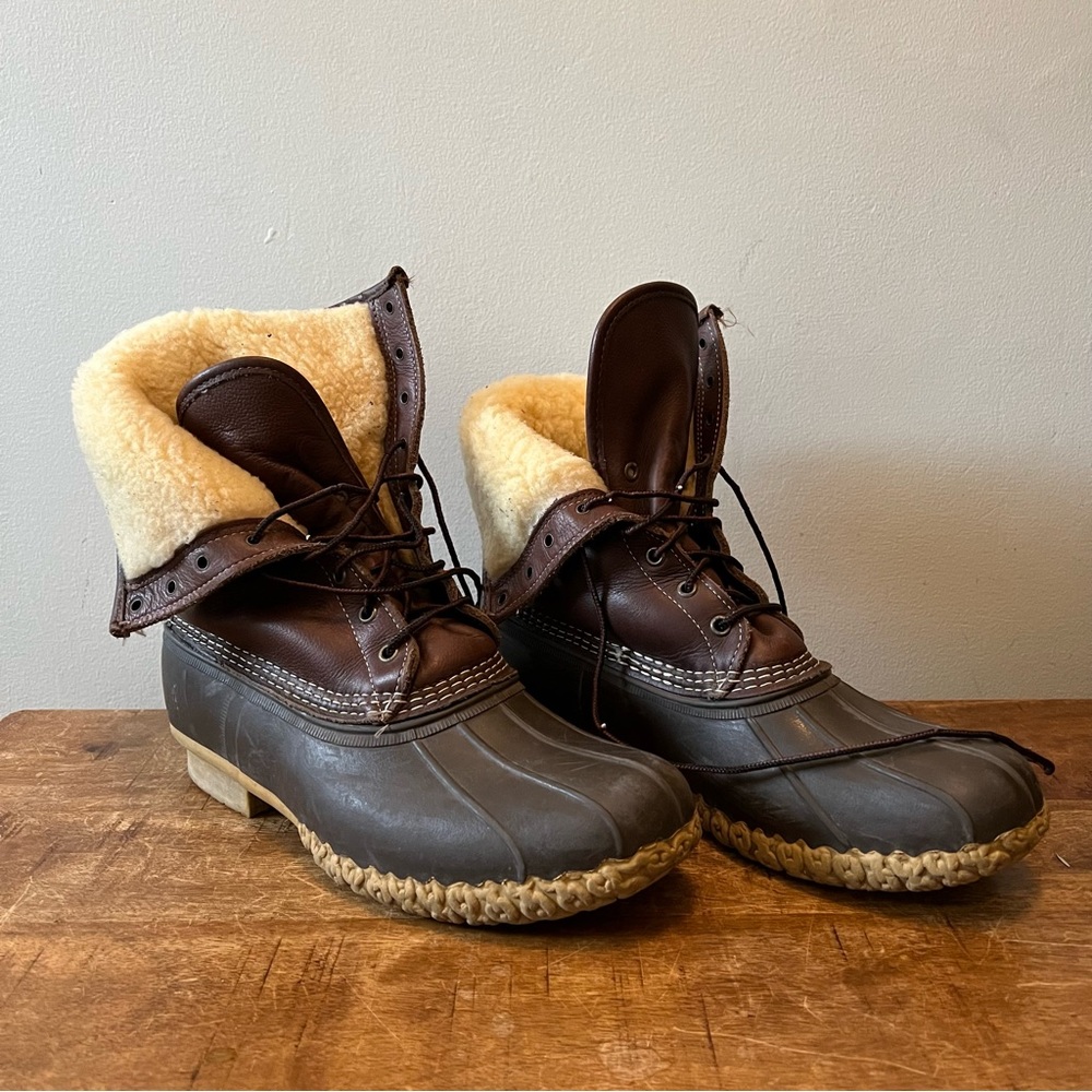Men's Bean Boots, 10" Shearling-Lined